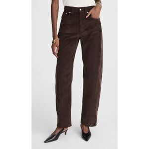NEW Madewell The Balloon Corduroy Pants Women's Sz 29 Brown Grunge Retro 90's